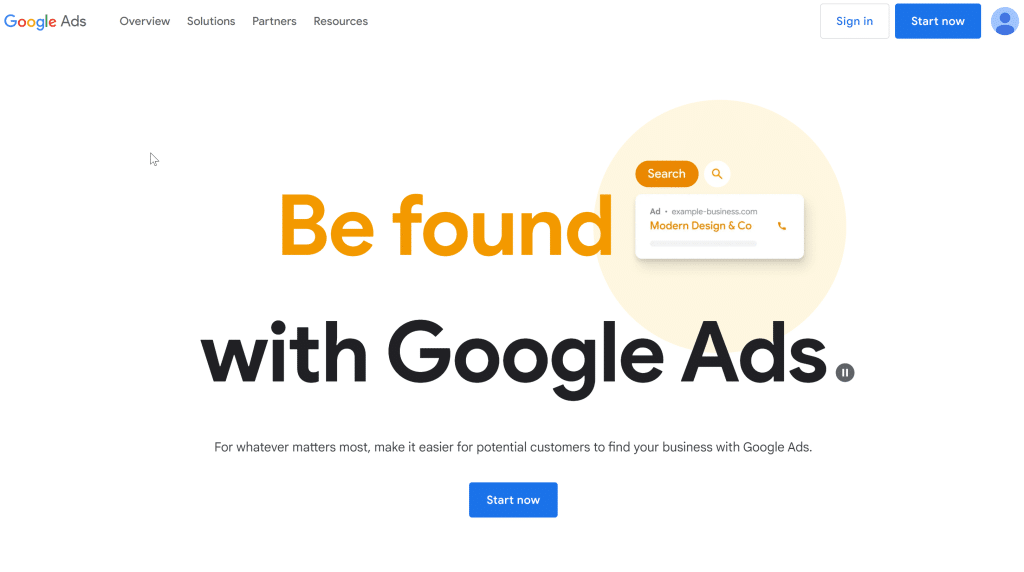 Illustration de l'outil Google Ads sur la page du deal de Freelance Stack
