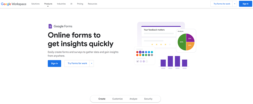 Illustration de Google Forms sur la page du deal de Freelance Stack