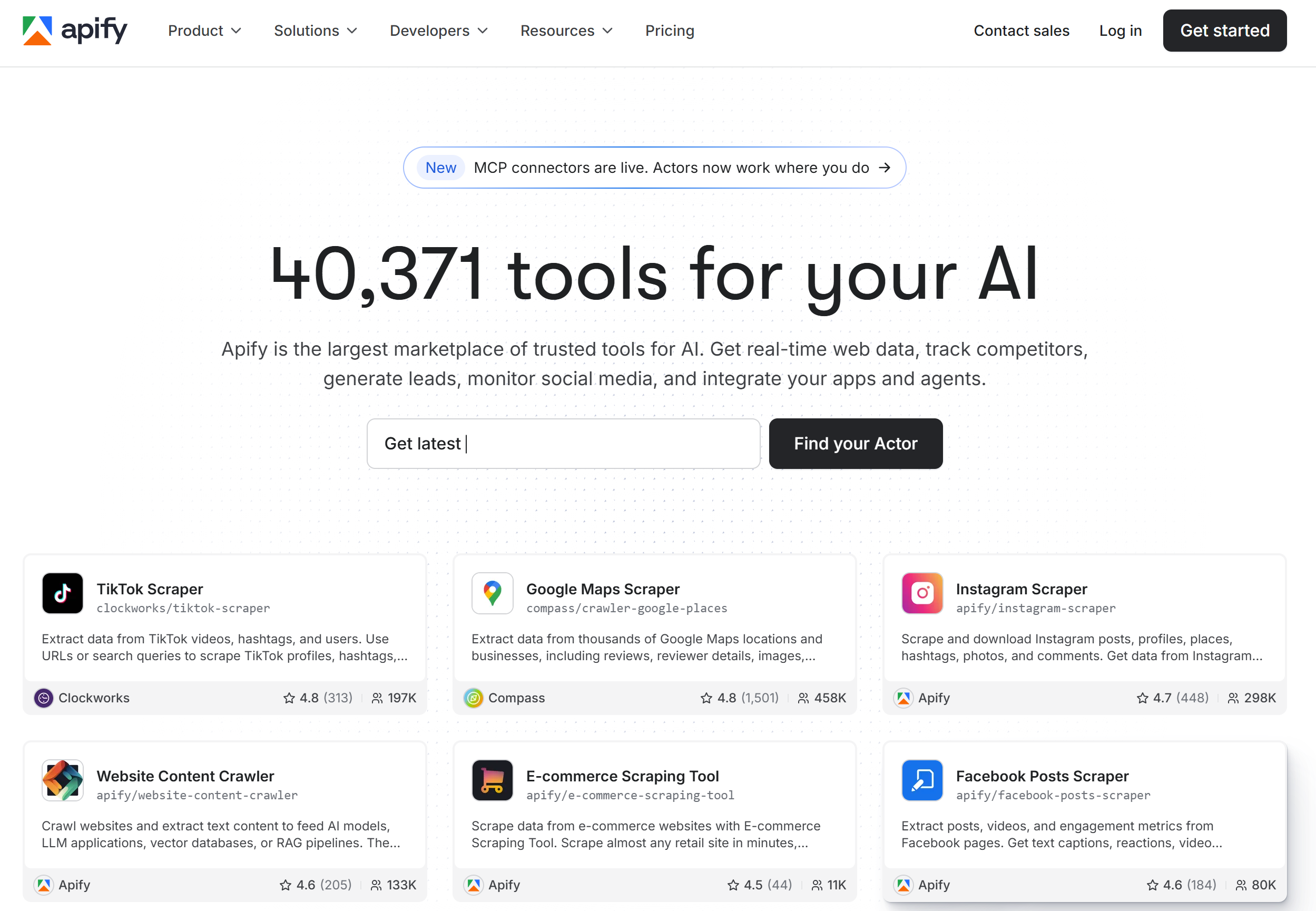 Illustration de Apify sur la page du deal de Freelance Stack