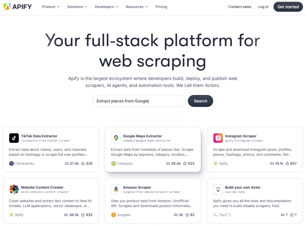 Illustration of Apify on the Freelance Stack deal page