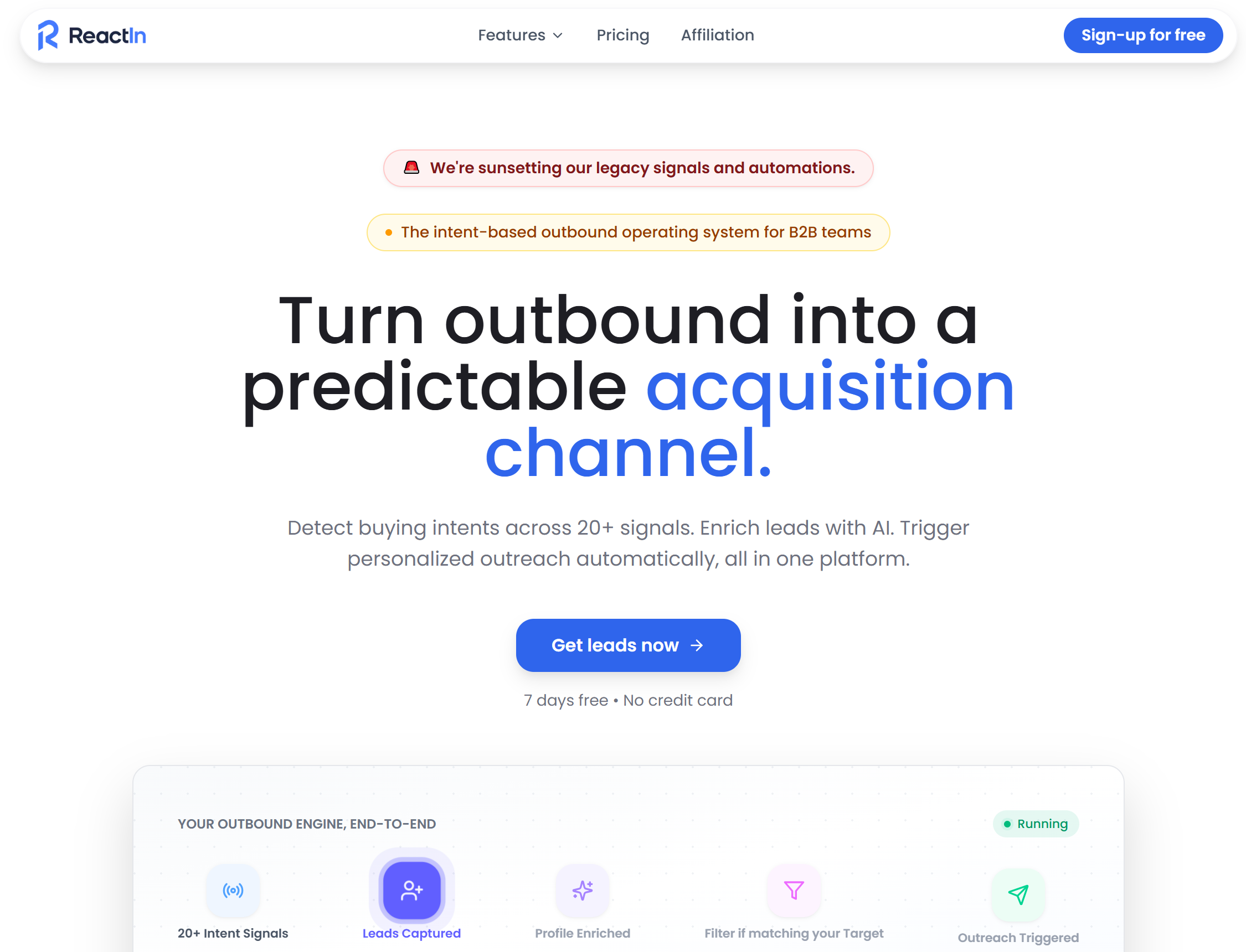 Illustration de ReactIn sur la page du deal de Freelance Stack