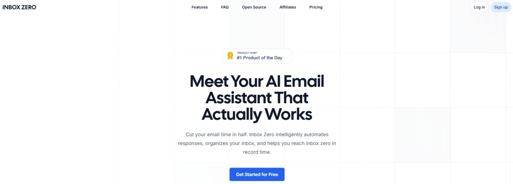 Ilustración de Inbox Zero en la página de la oferta Freelance Stack