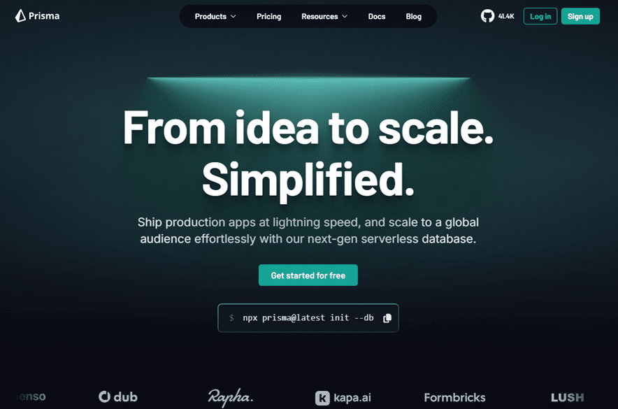 Illustration de Prisma sur la page du deal de Freelance Stack