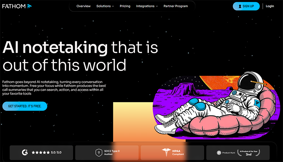 Illustration de Fathom sur la page du deal de Freelance Stack