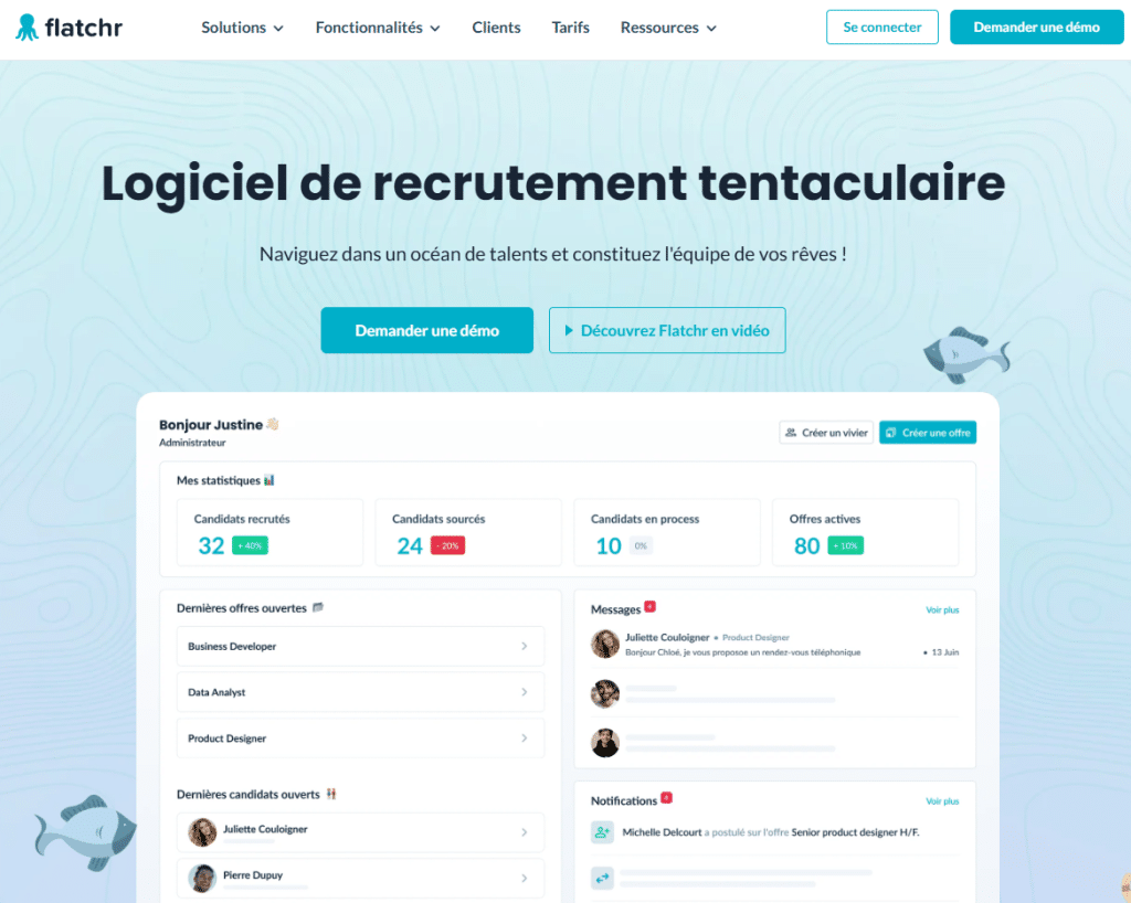 Illustration de Flatchr sur la page du deal de Freelance Stack