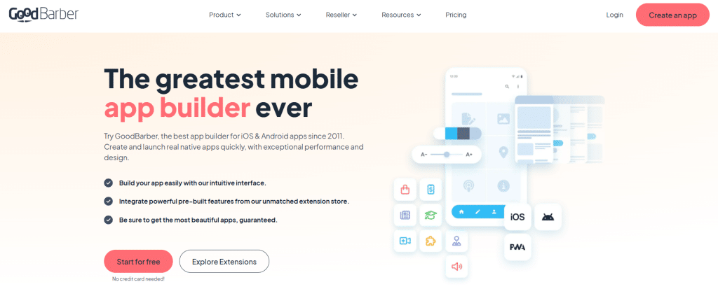 Illustration of Goodbarber on Freelance Stack's deal page