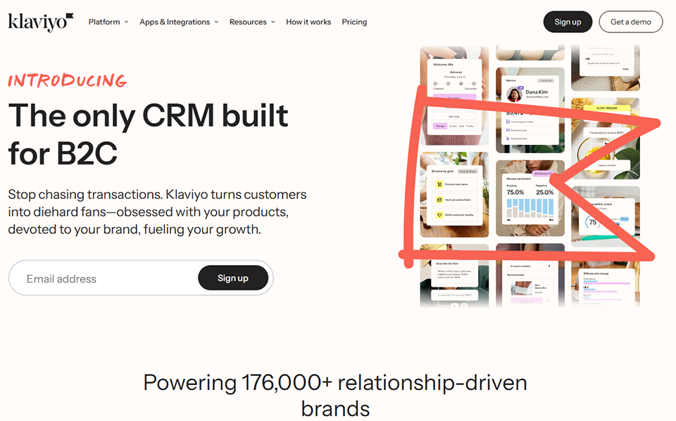 Illustration de Klaviyo sur la page du deal de Freelance Stack