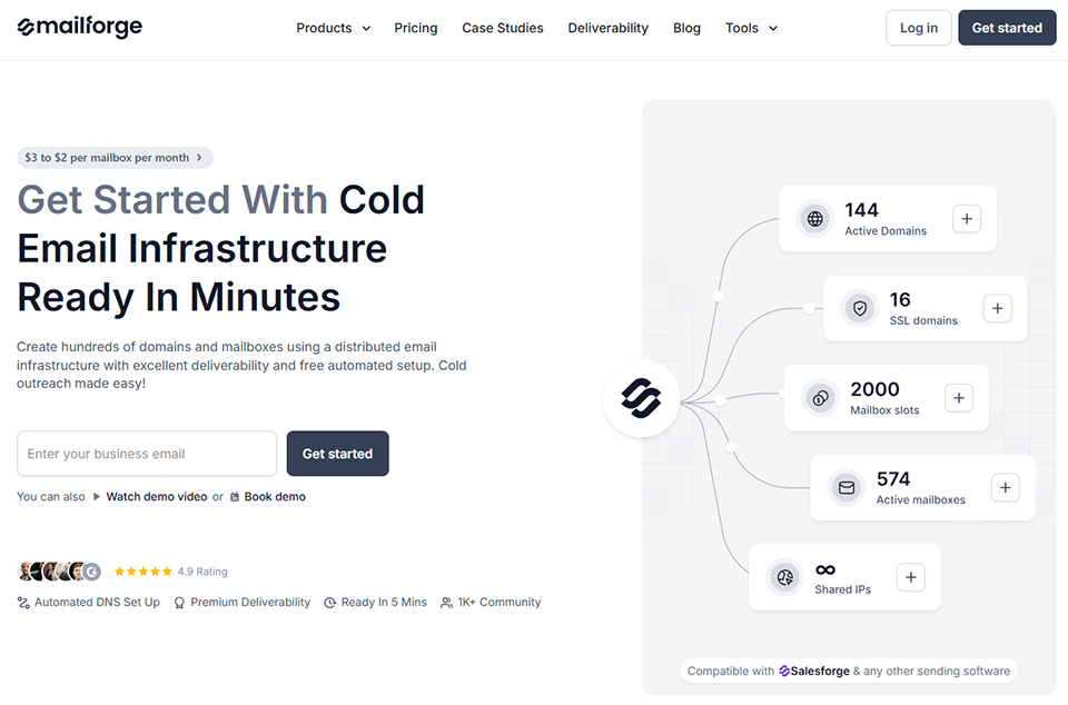 Illustration de Mailforge sur la page du deal de Freelance Stack