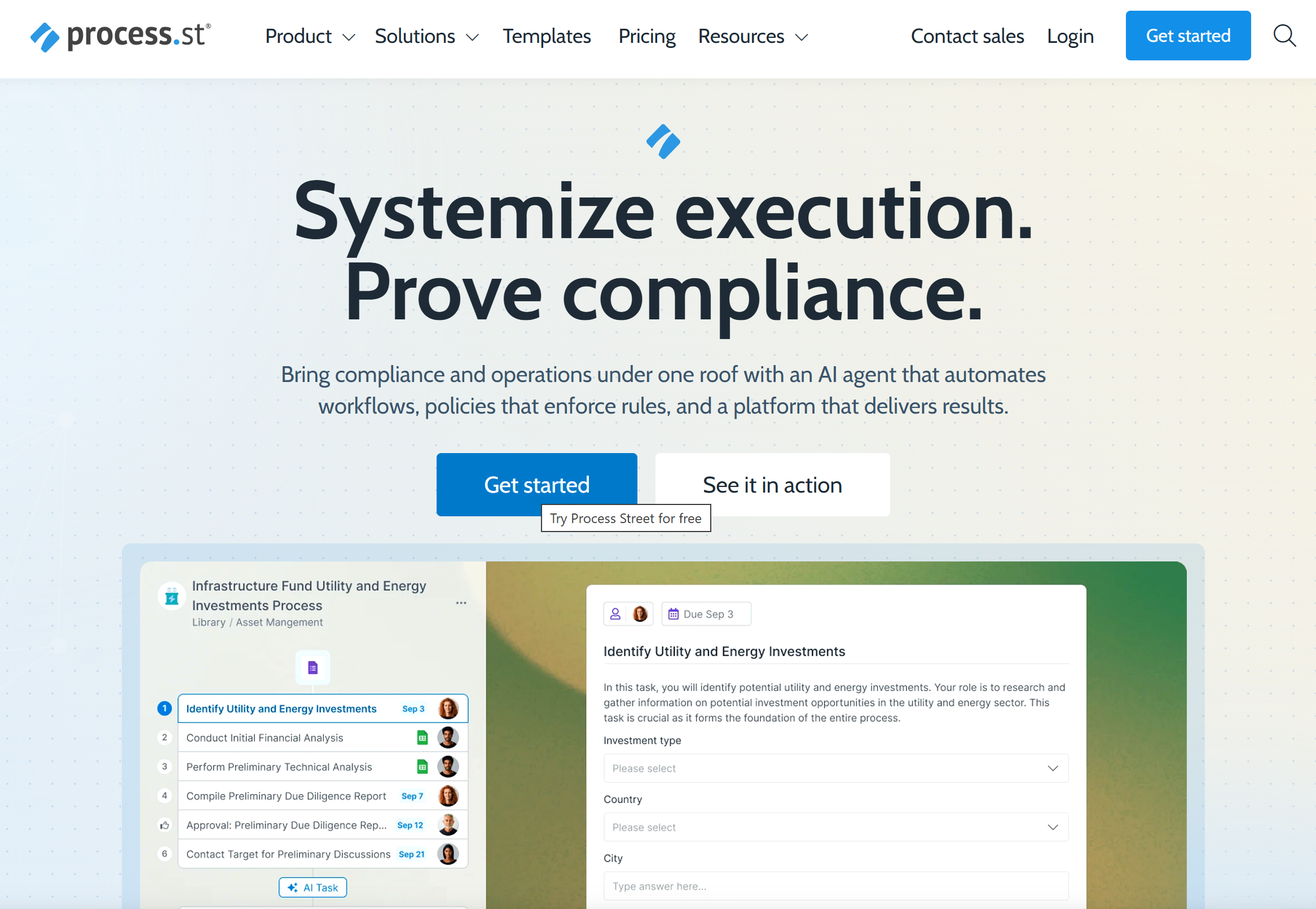 Illustration de Process street sur la page du deal de Freelance Stack
