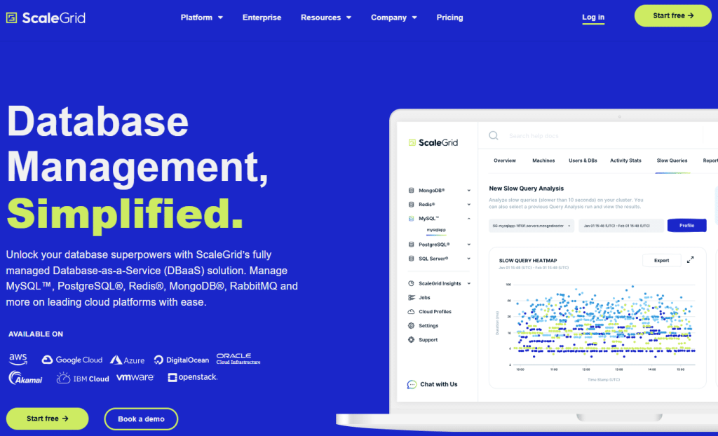 Illustration von ScaleGrid auf der Angebotsseite Freelance Stack
