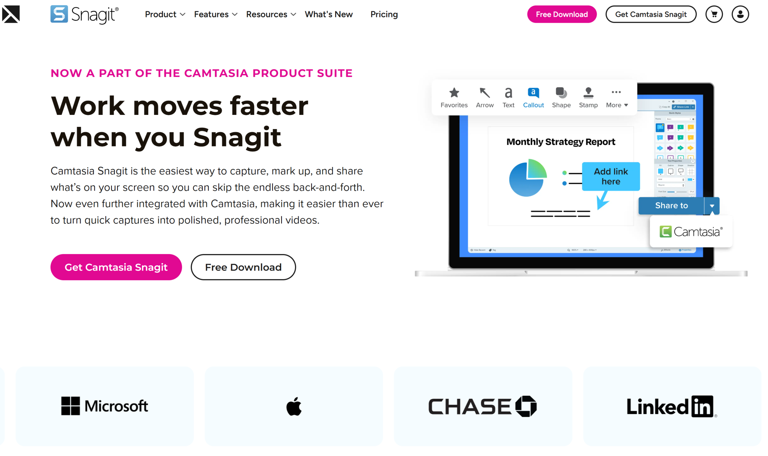 Illustration of Snagit on Freelance Stack's deal page