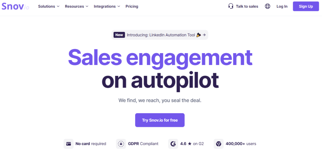 Illustration of Snov on Freelance Stack's deal page