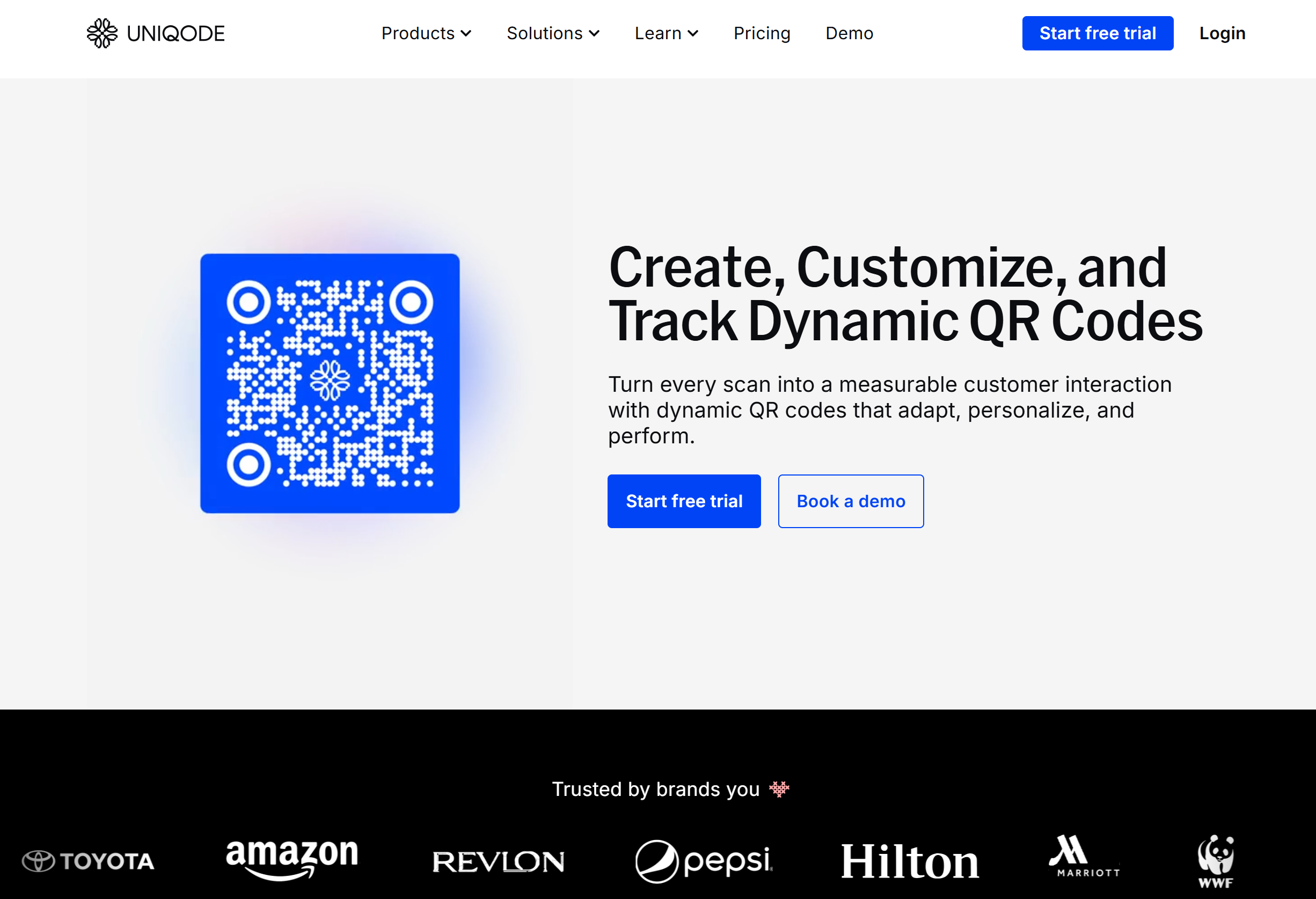 Illustration de uniqode sur la page du deal de Freelance Stack