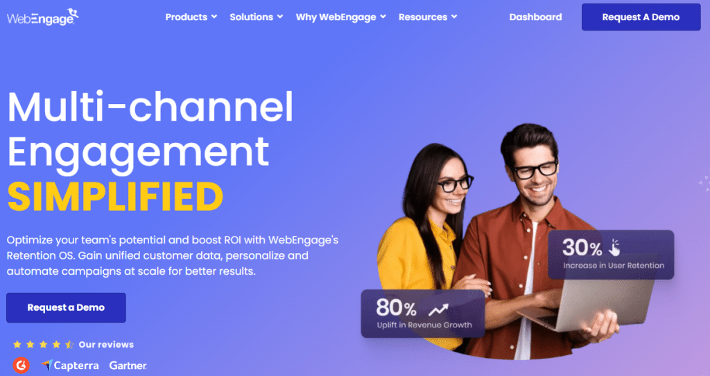 Ilustración de Webengage en la página de la oferta Freelance Stack