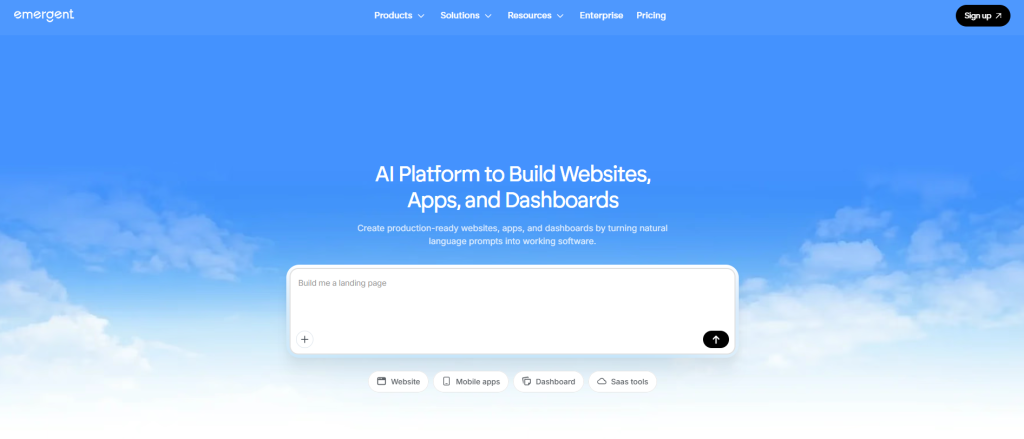 Visual der Website von Emergent auf der Website von Freelance Stack