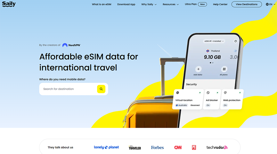 Illustration of Saily on Freelance Stack's deal page