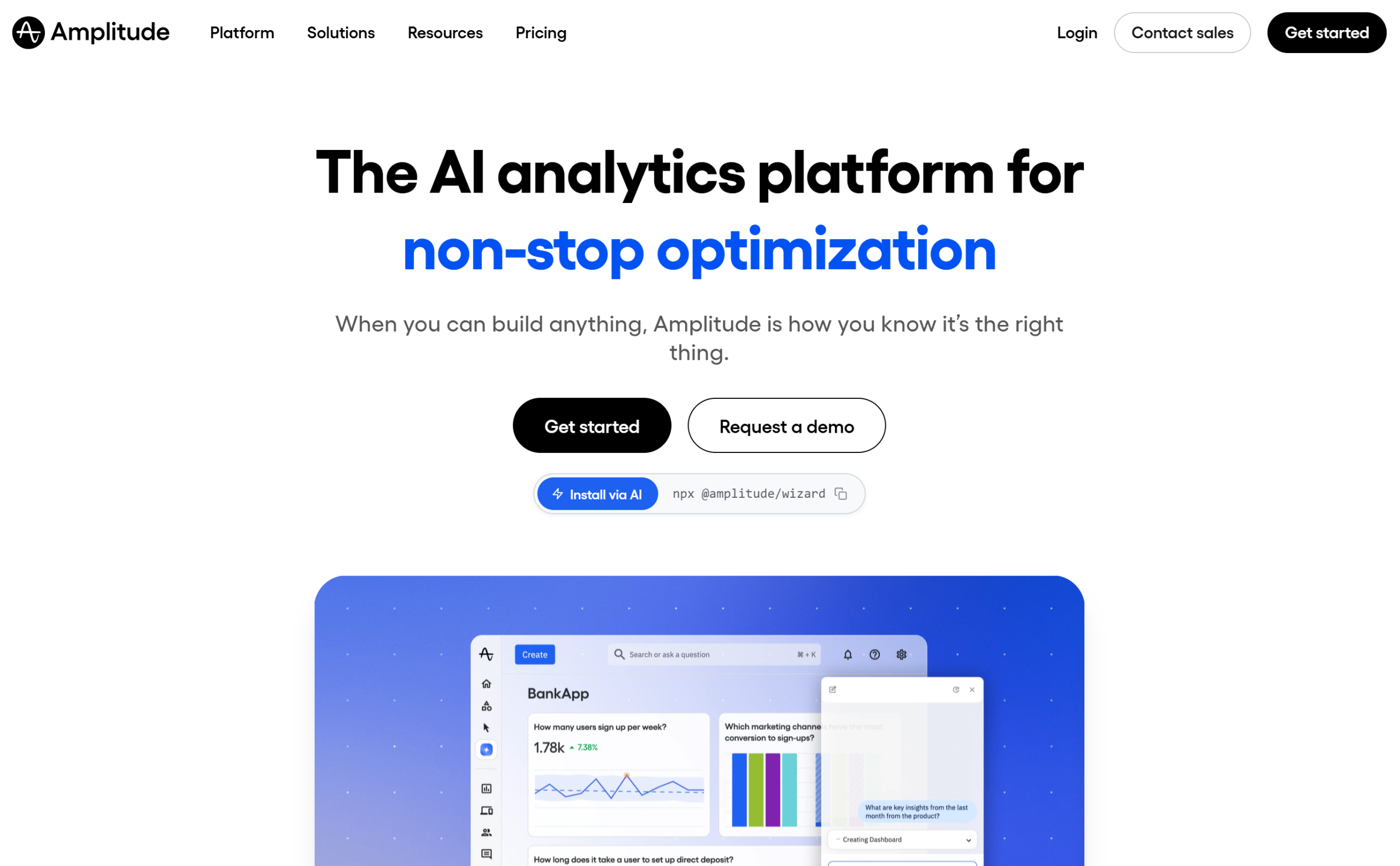 Illustration de Amplitude sur la page du deal de Freelance Stack
