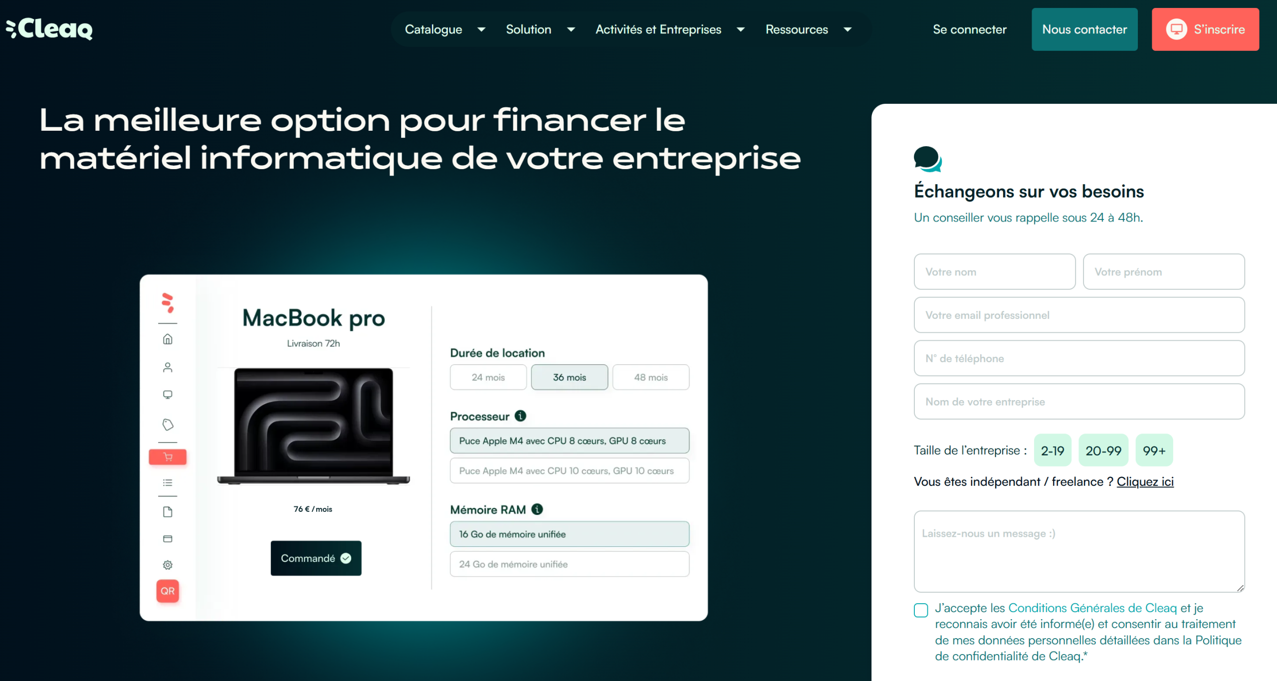 Illustration de Cleaq sur la page du deal de Freelance Stack
