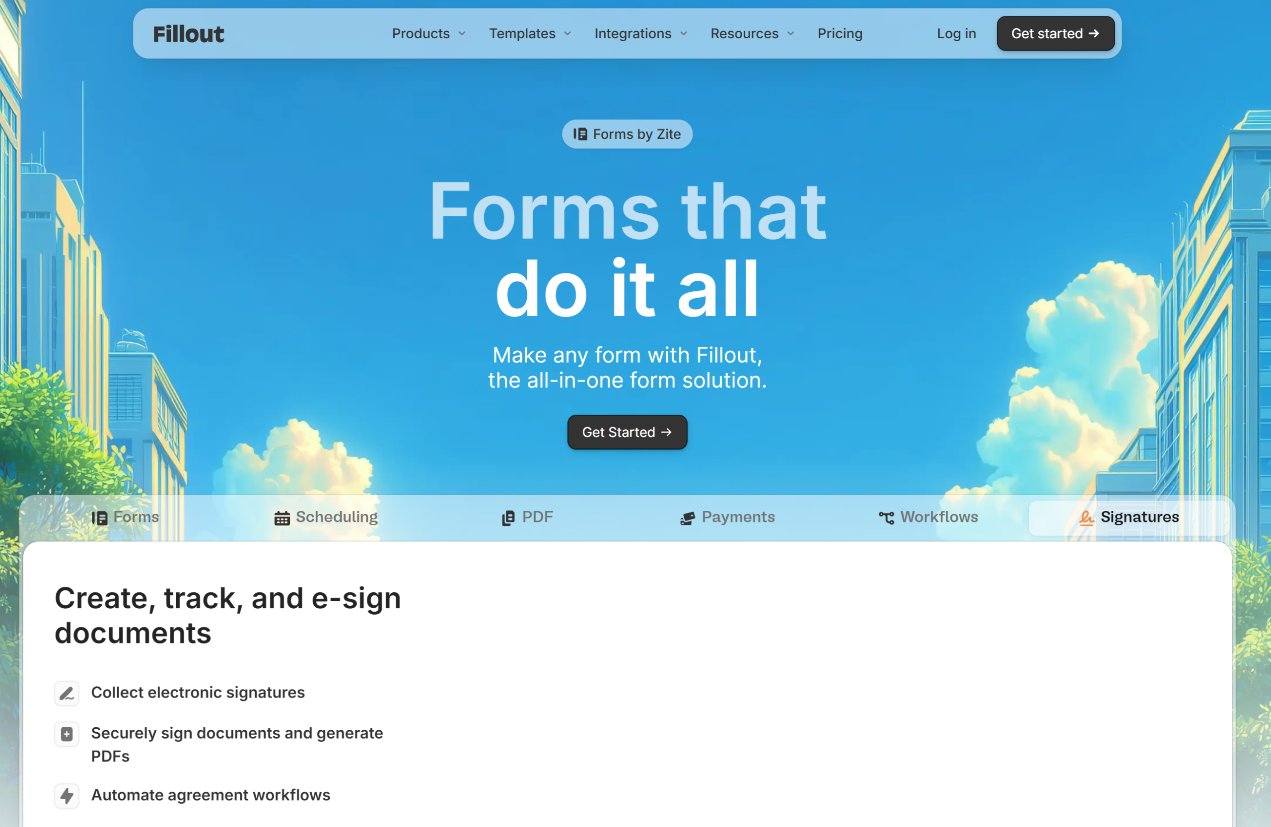 Illustration de Fillout sur la page du deal de Freelance Stack