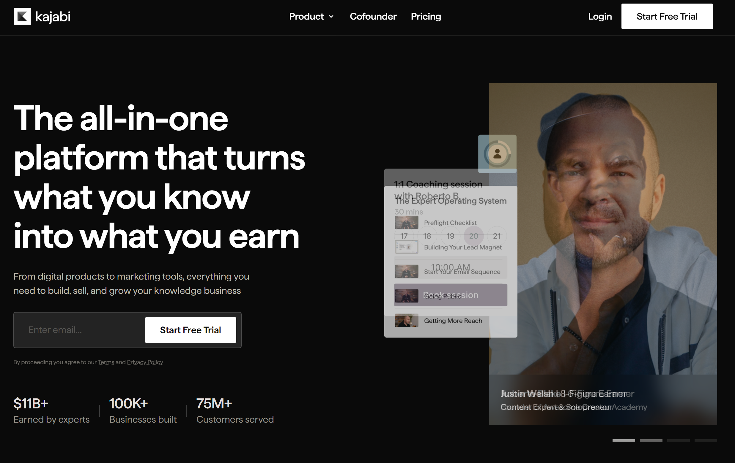 Illustration of Kajabi on Freelance Stack's deal page