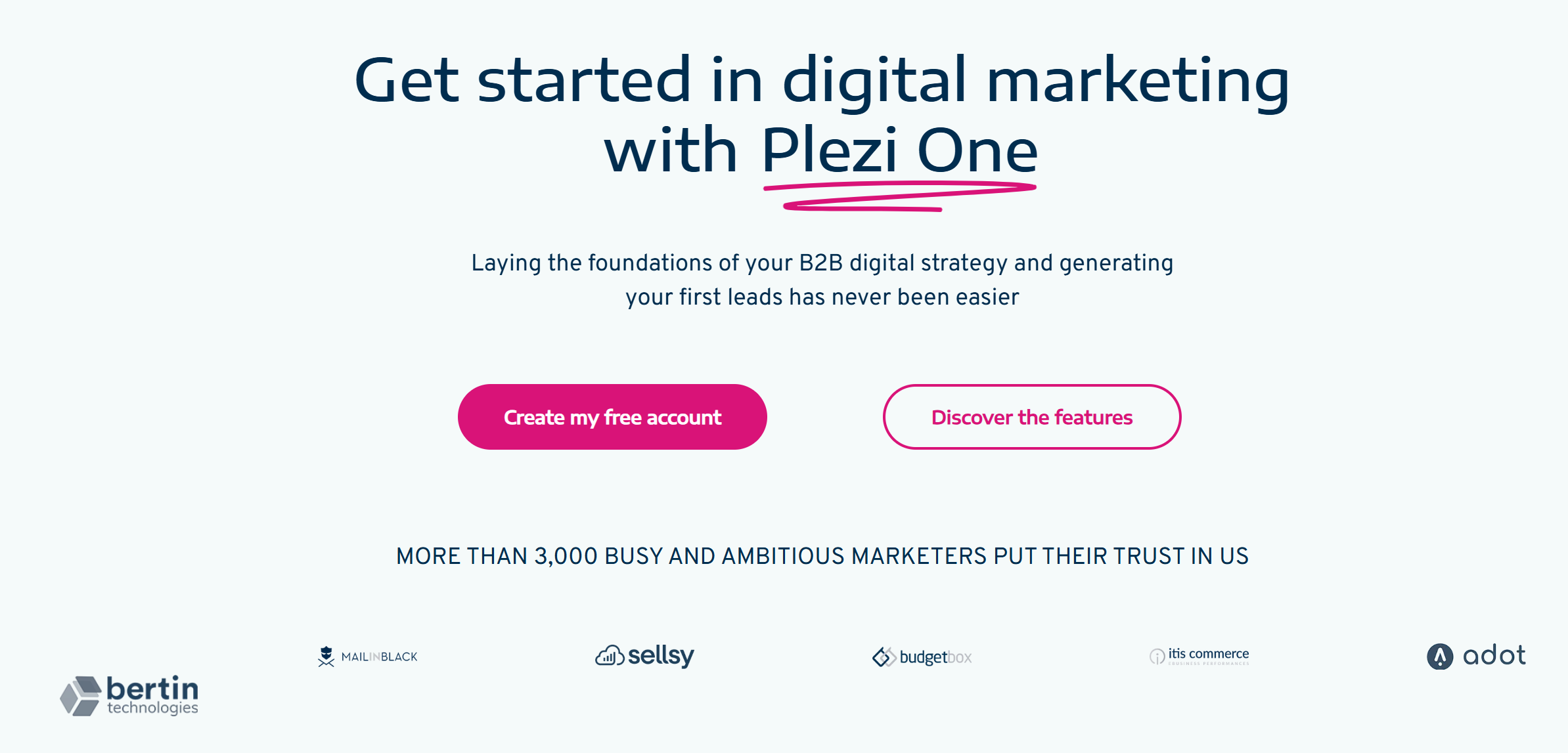 Illustration de Plezi One sur la page du deal de Freelance Stack