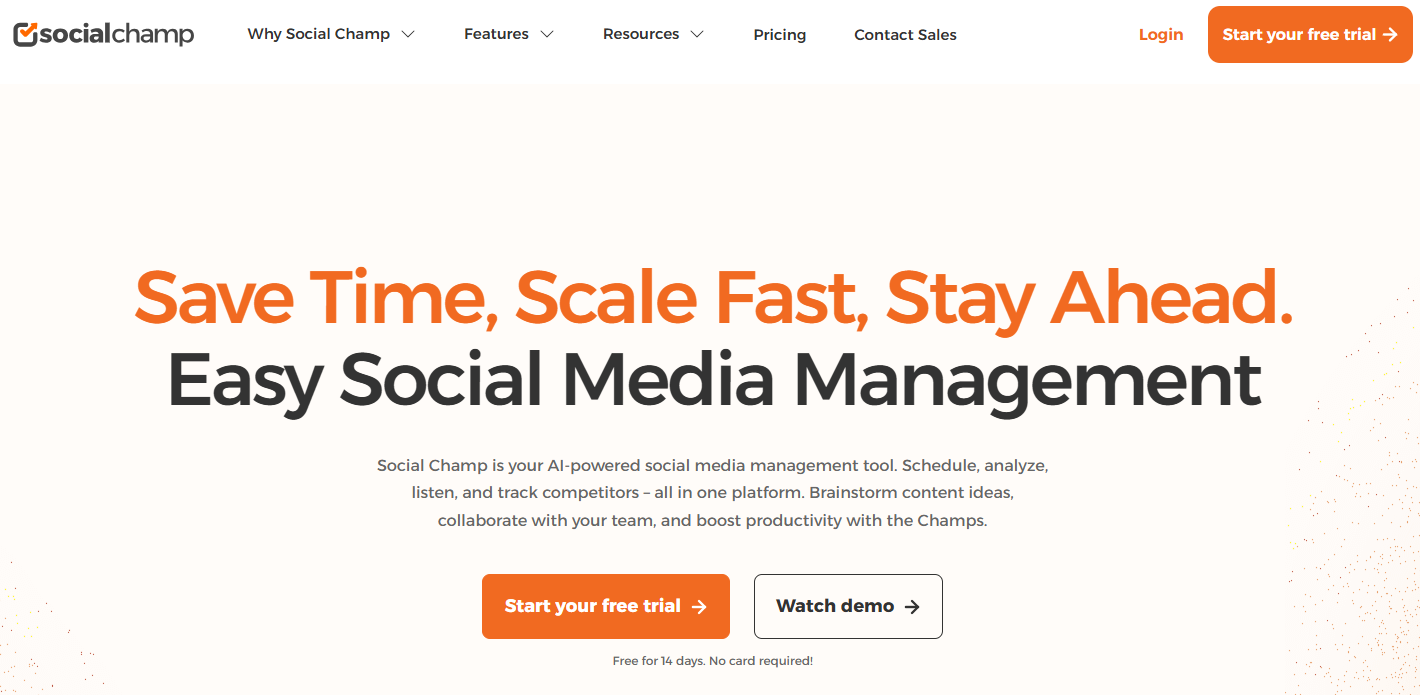 Illustration de Social Champ sur la page du deal de Freelance Stack