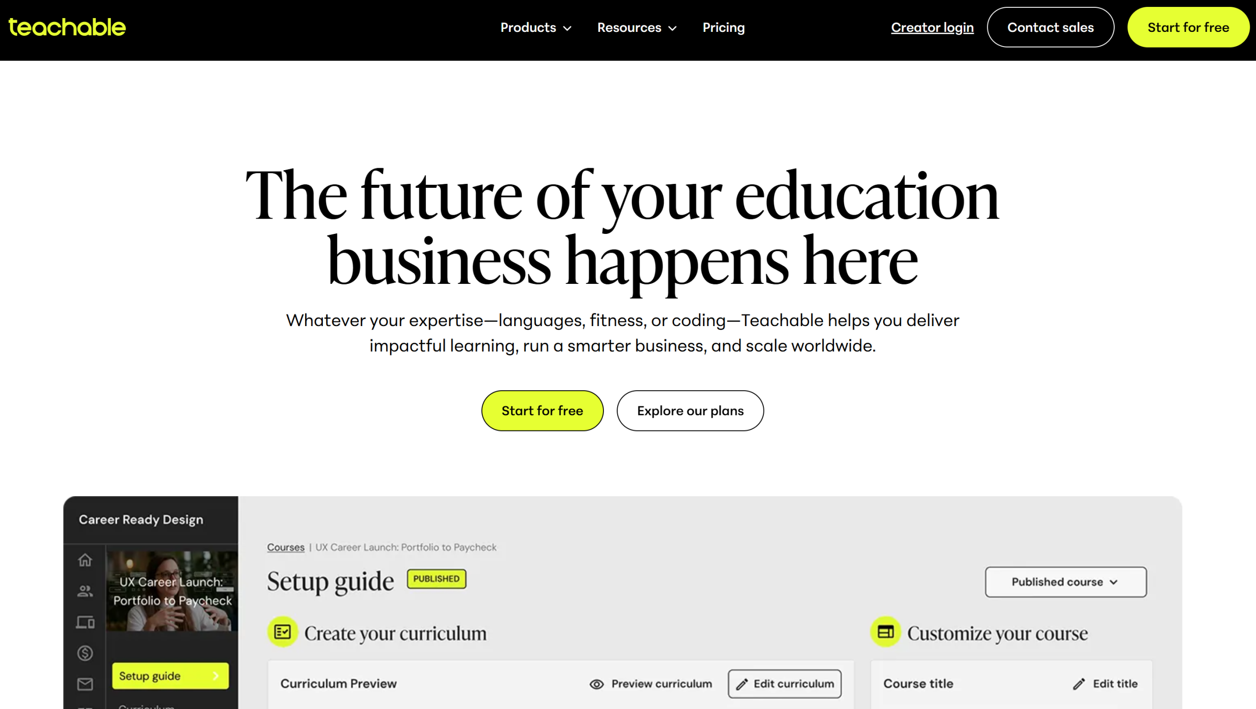 Illustration of Teachable on Freelance Stack's deal page
