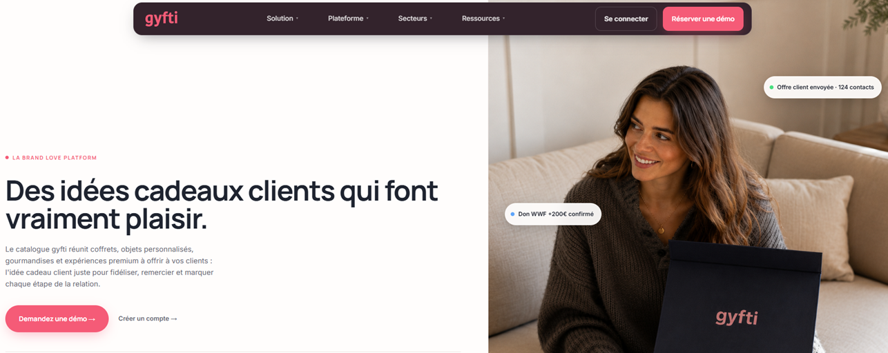 Illustration de Gyfti sur la page du deal de Freelance Stack
