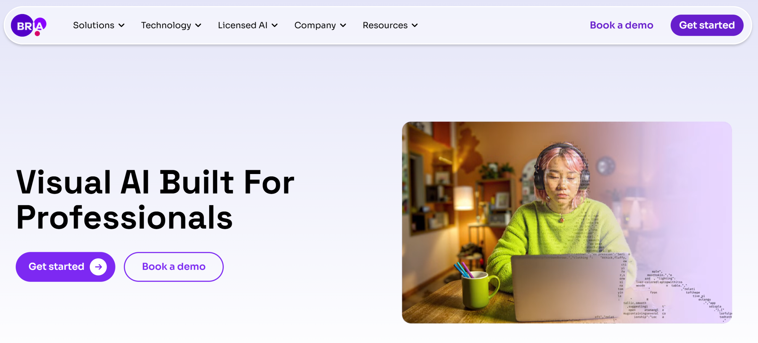 Illustration de Bria.ai sur la page du deal de Freelance Stack