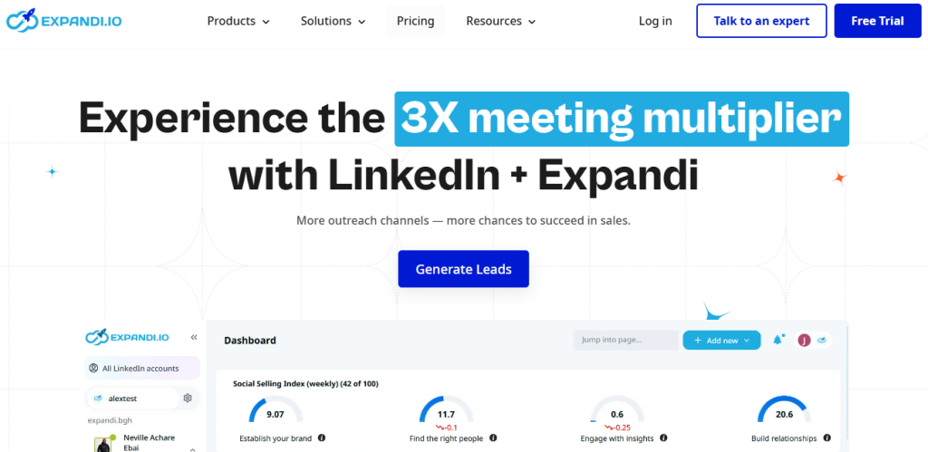 Illustration de Expandi sur la page du deal de Freelance Stack