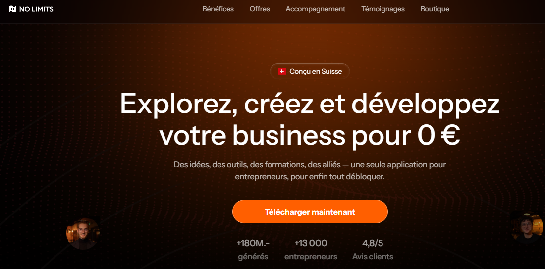 Illustration de No Limits sur la page du deal de Freelance Stack