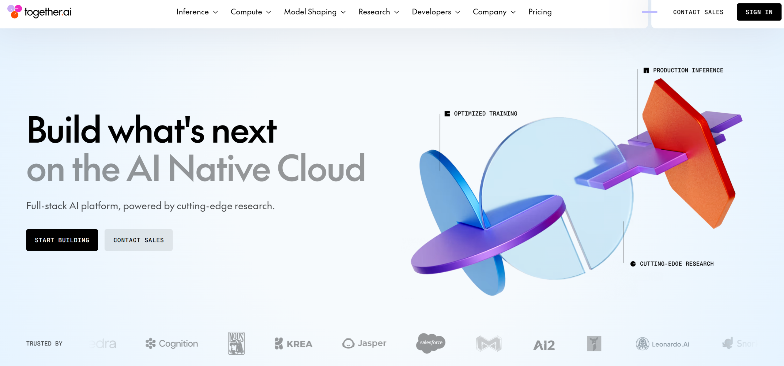 Illustration de Together.ai sur la page du deal de Freelance Stack