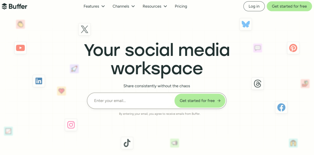 Illustration de Buffer sur la page du deal de Freelance Stack
