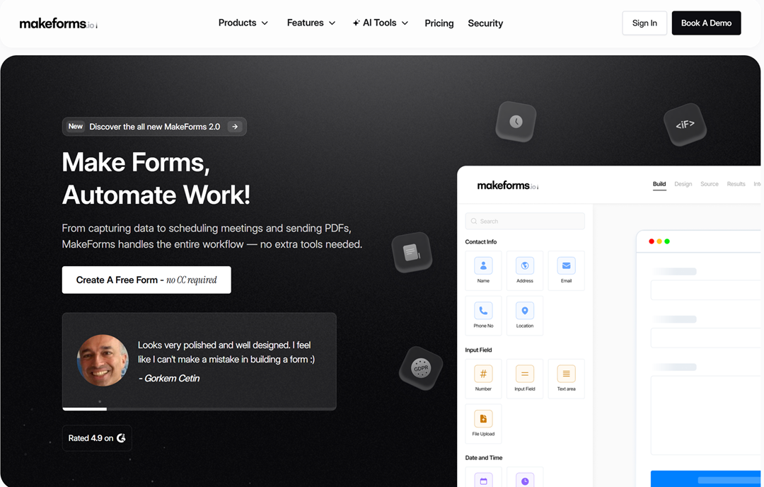 Illustration of MakeForms on Freelance Stack's deal page
