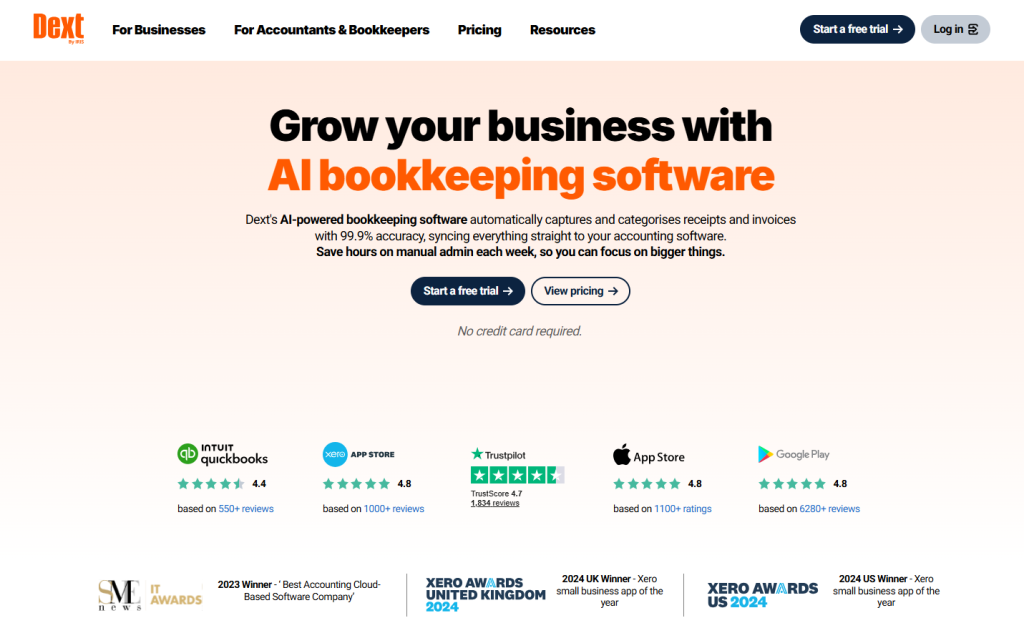 Illustration de Dext sur la page du deal de Freelance Stack