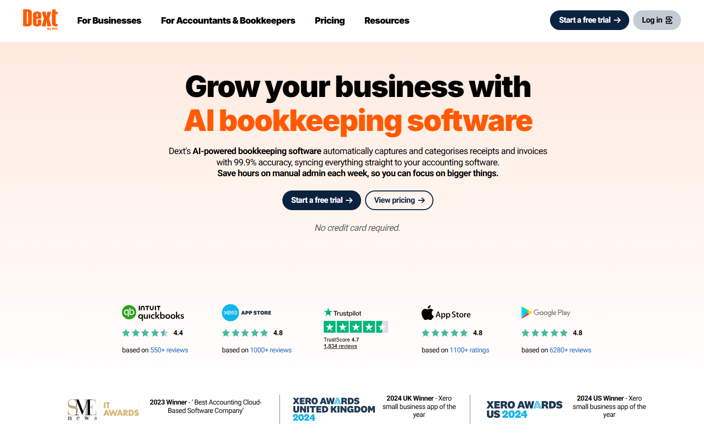 Illustration de Dext sur la page du deal de Freelance Stack