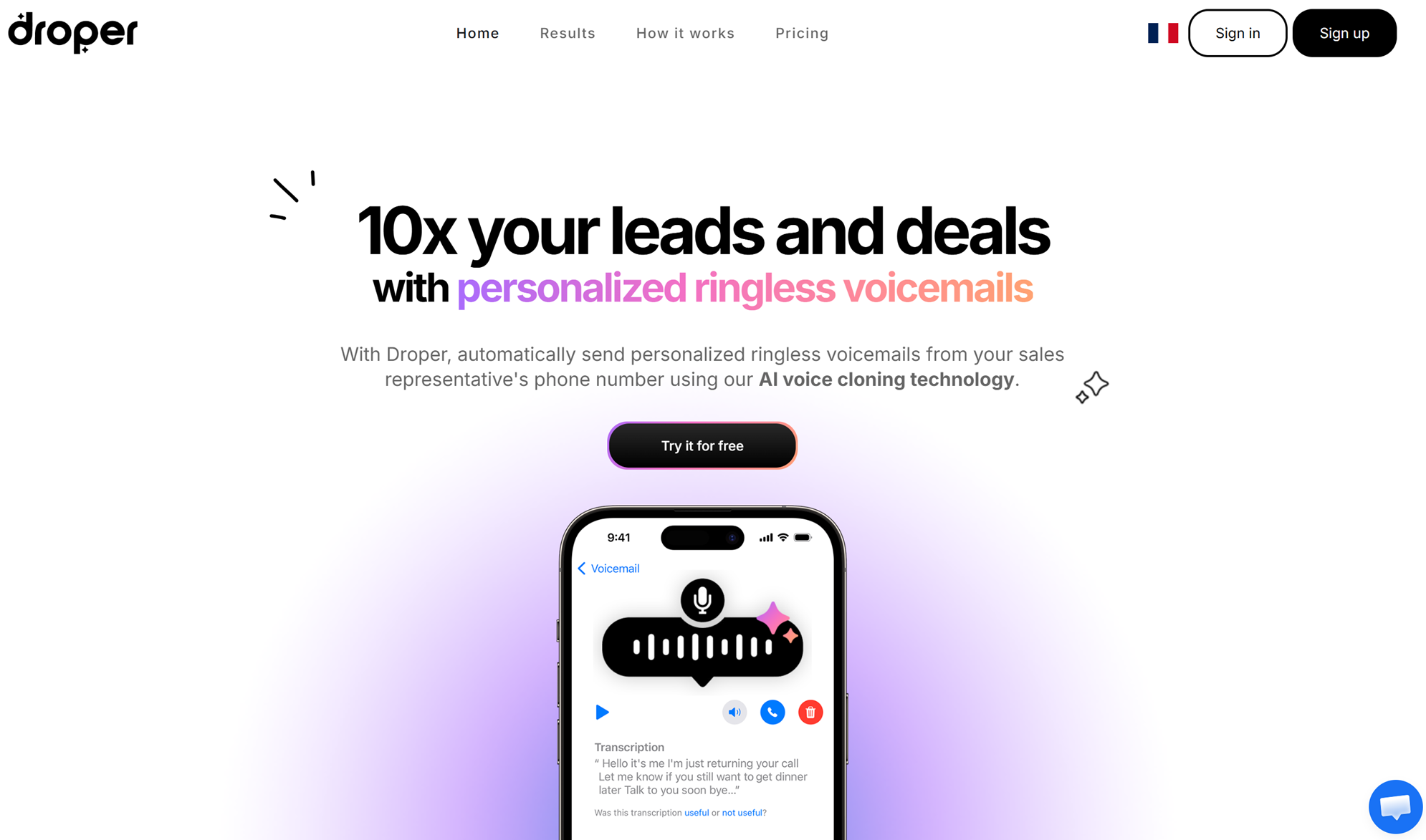 Illustration de Droper sur la page du deal de Freelance Stack
