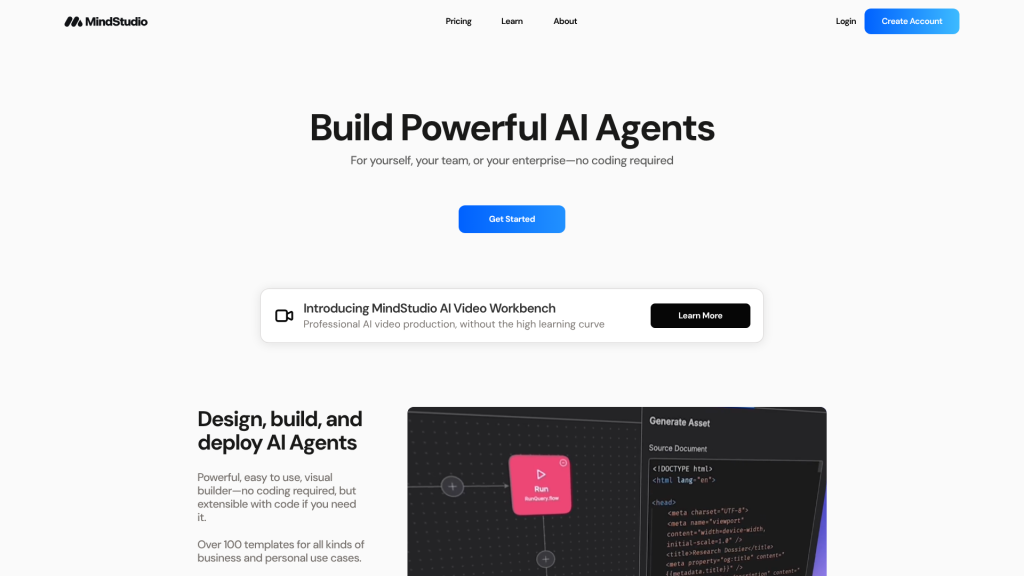 Ilustración de MindStudio en la página de la oferta Freelance Stack