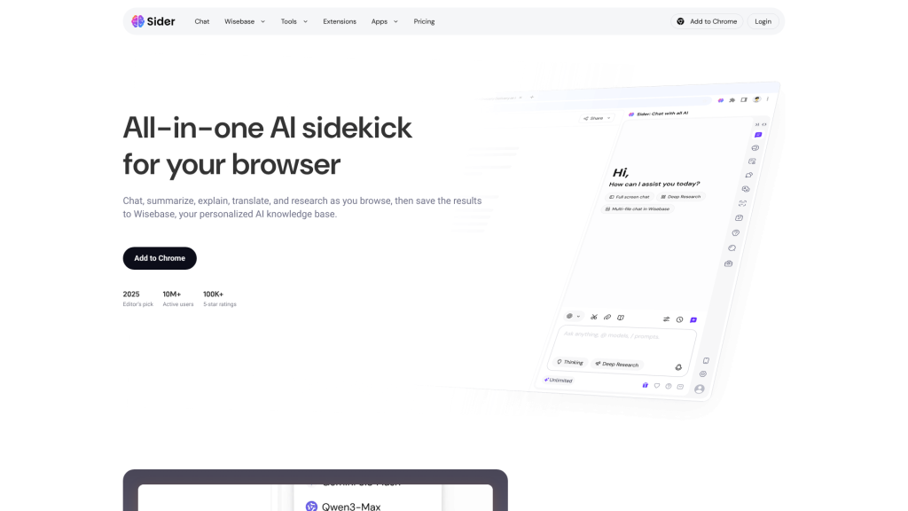 Illustration de Sider sur la page du deal de Freelance Stack