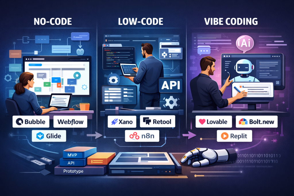 No-code, low-code, and vibe coding: What’s the difference, exactly ...