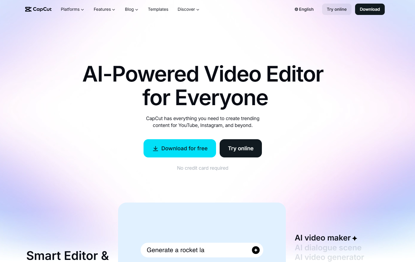 Illustration de CapCut sur la page du deal de Freelance Stack