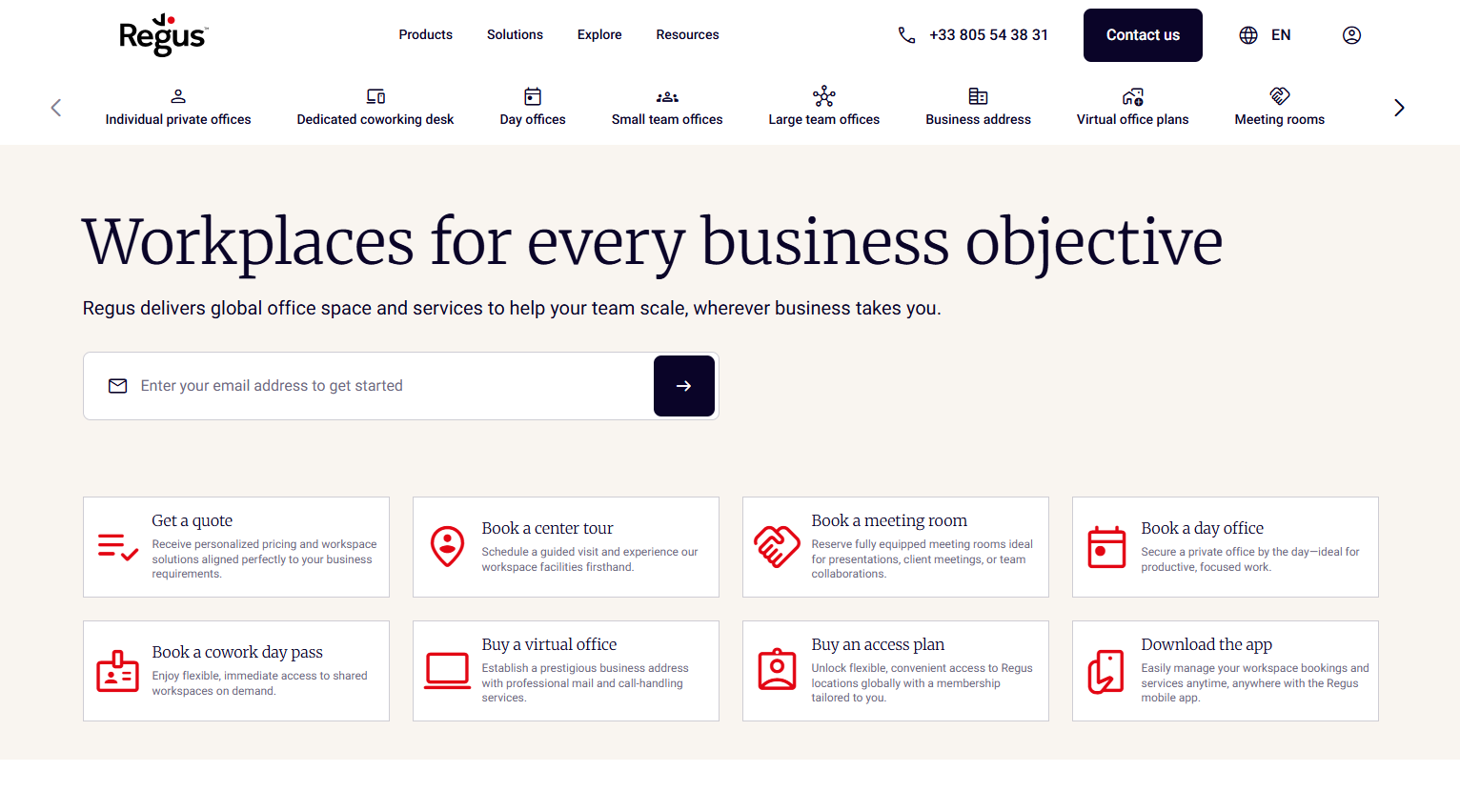Illustration of Regus on Freelance Stack's deal page