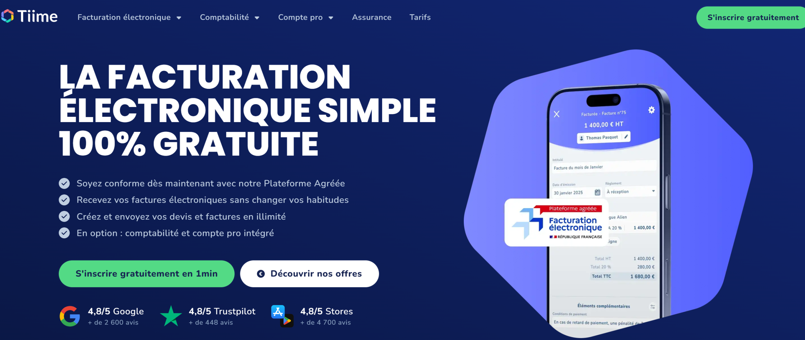 Illustration of Tiime on Freelance Stack's deal page