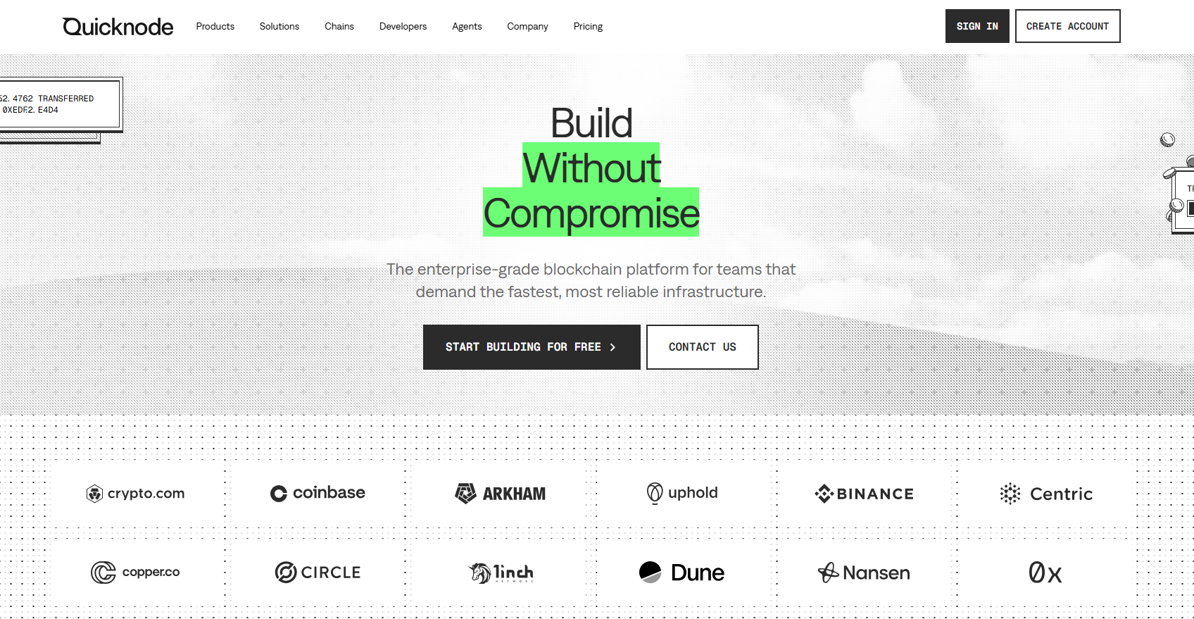Illustration of QuickNode on Freelance Stack's deal page