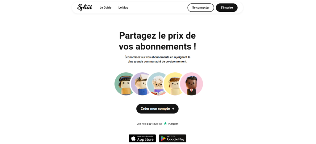 Ilustración de Spliiit en la página de la oferta Freelance Stack