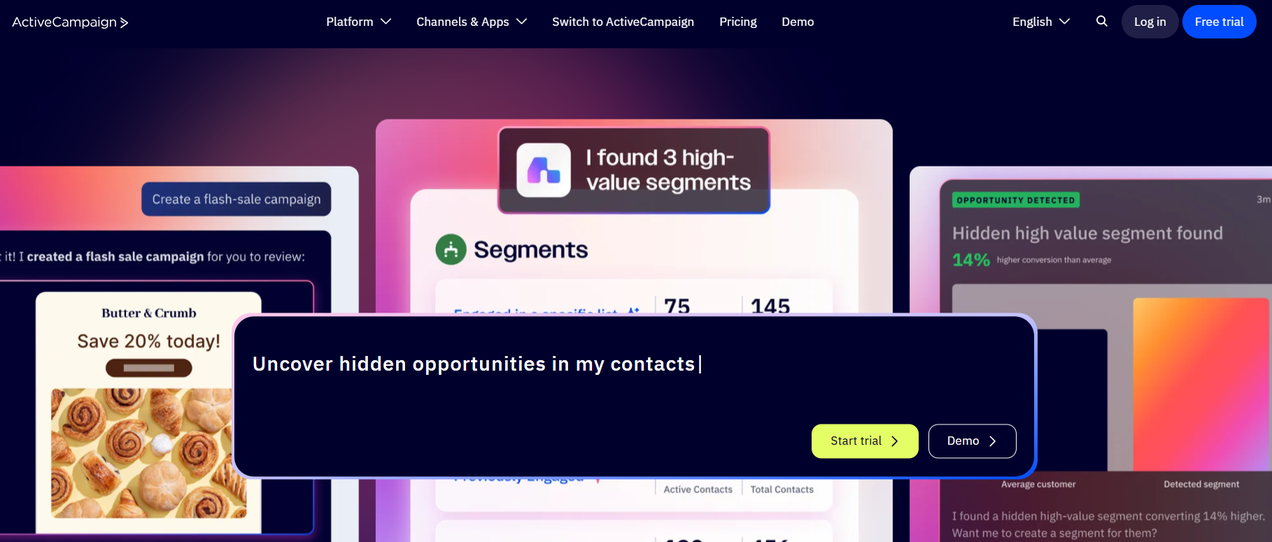 Illustration of ActiveCampaign on Freelance Stack's deal page