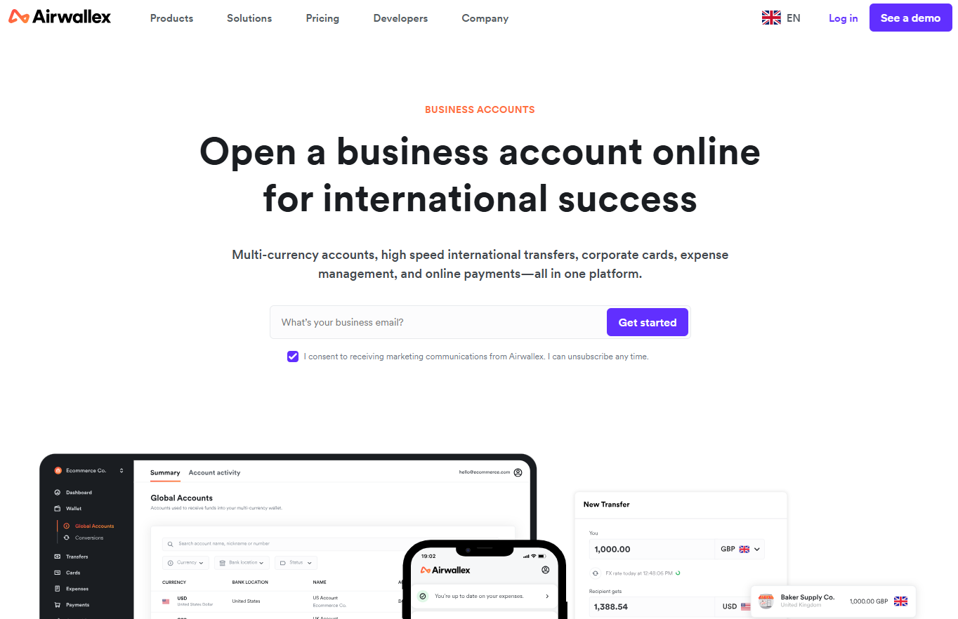 Illustration of Airwallex on Freelance Stack's deal page