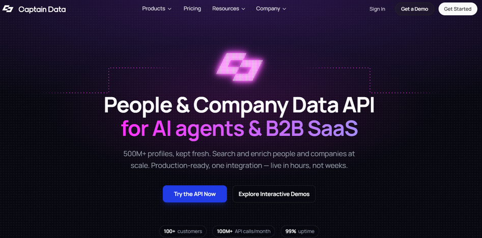 Illustration de CaptainData sur la page du deal de Freelance Stack