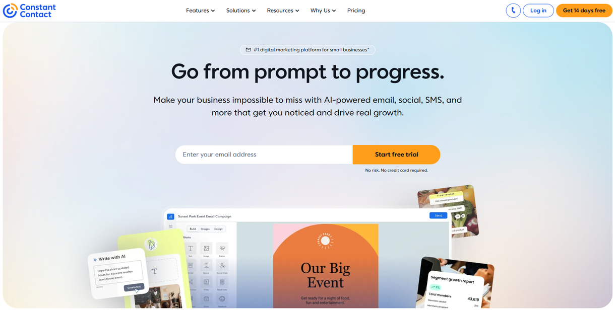 Illustration de Constant Contact sur la page du deal de Freelance Stack