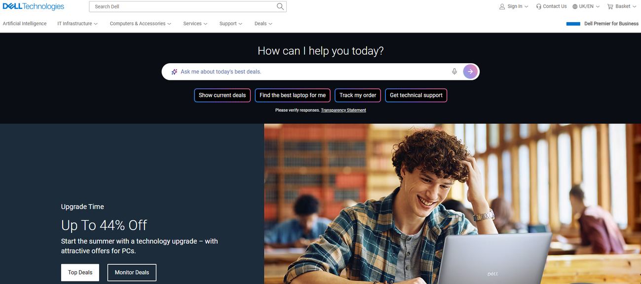 Illustration de Dell sur la page du deal de Freelance Stack